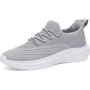 ⚡Men LightGray Fashion Mesh Non Slip Lightweight Workout Breathable Gym Sneakers